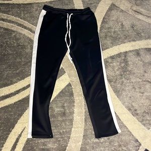 Sweat pants, long strips
